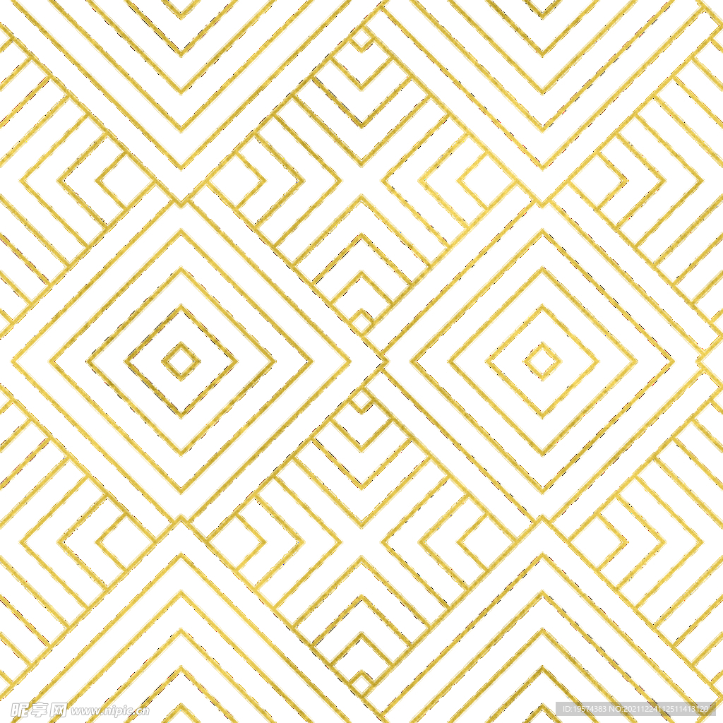 金色抽象线条图案奢华大气