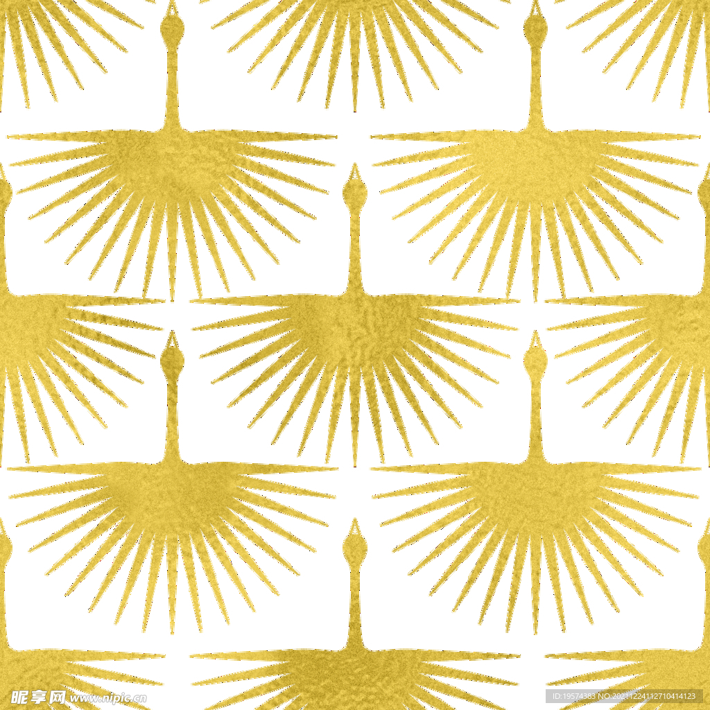 金色抽象线条图案奢华大气