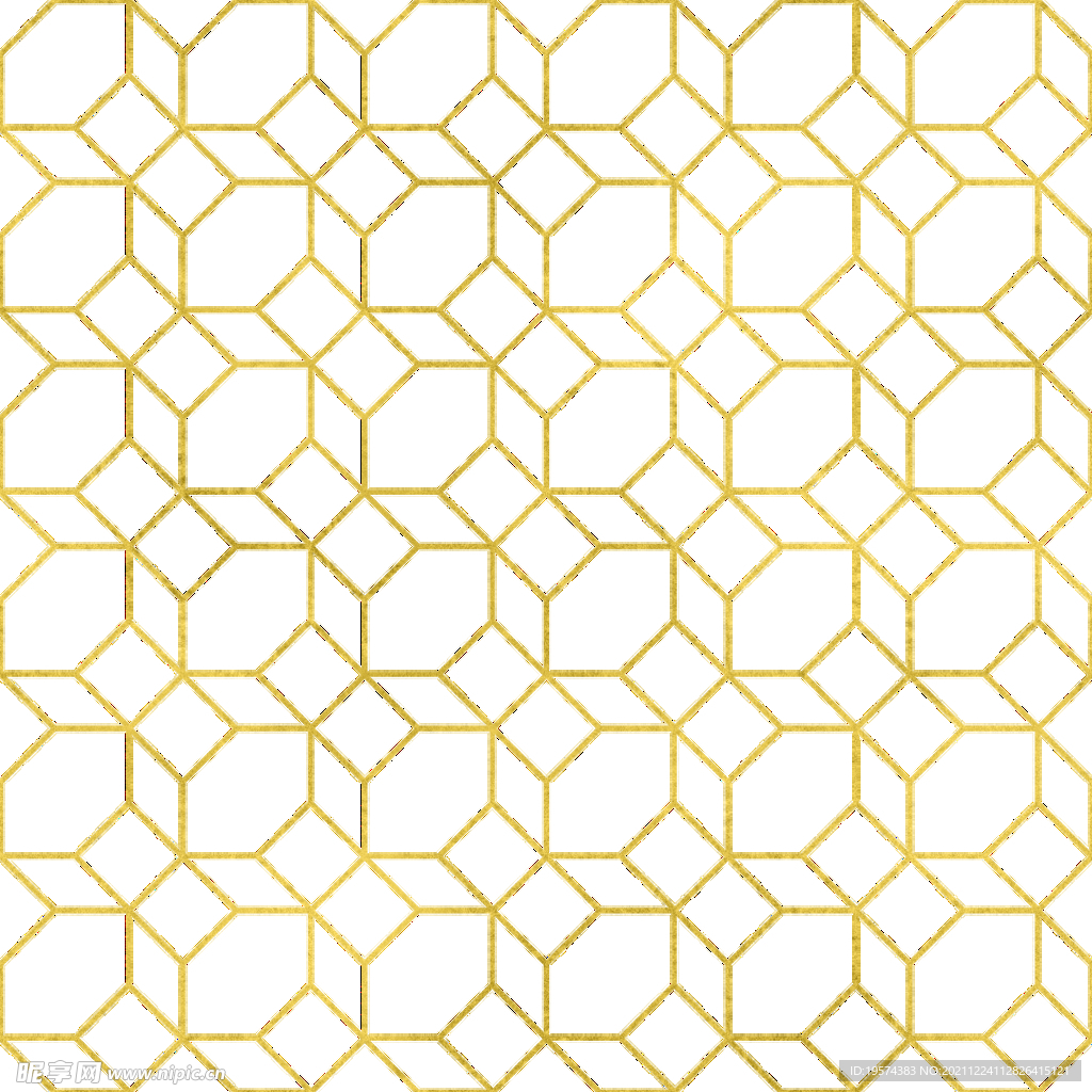 金色抽象线条图案奢华大气