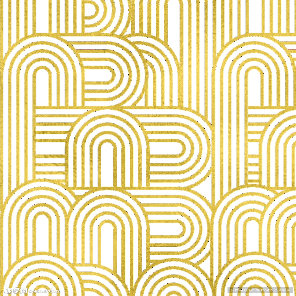 金色抽象线条图案奢华大气