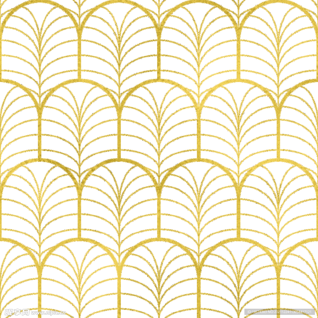 金色抽象线条图案奢华大气