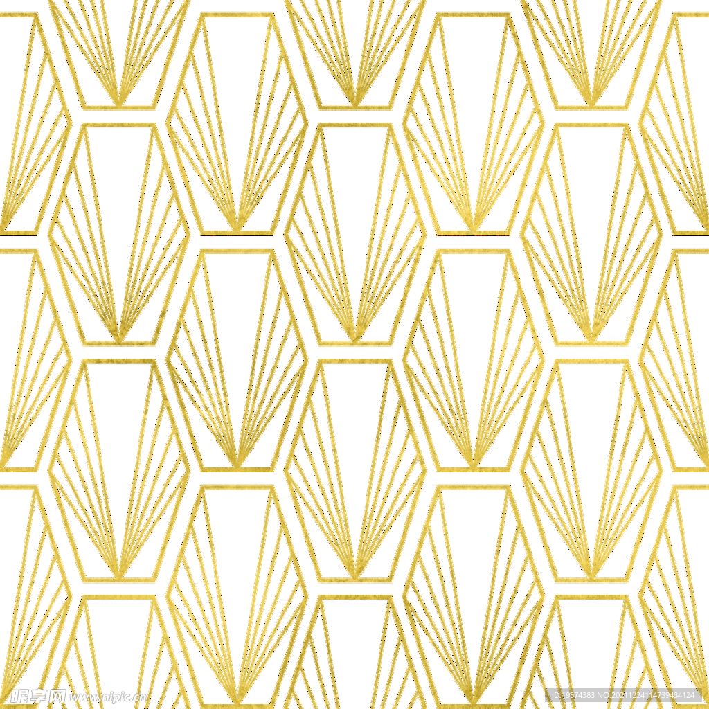 金色抽象线条图案奢华大气