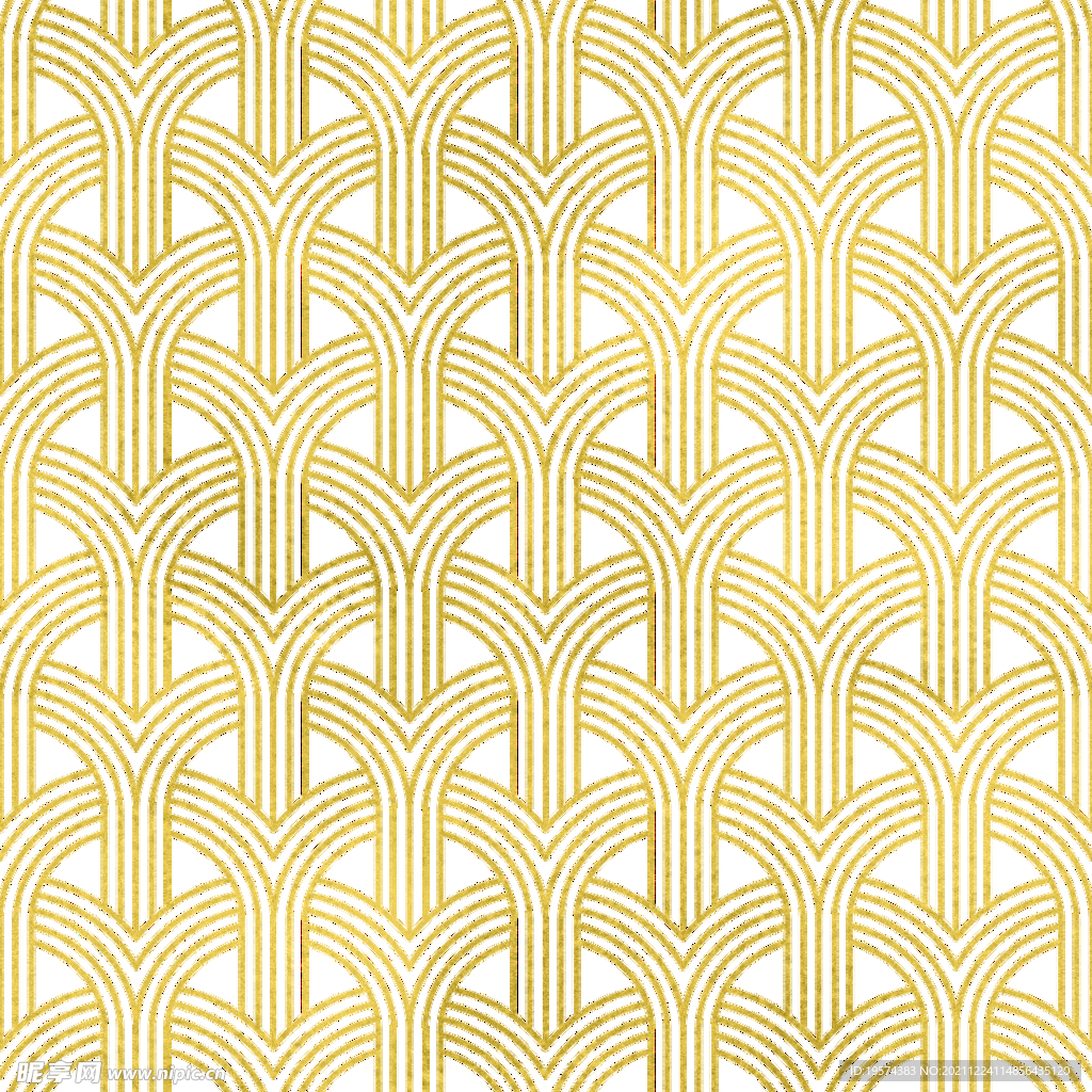 金色抽象线条图案奢华大气
