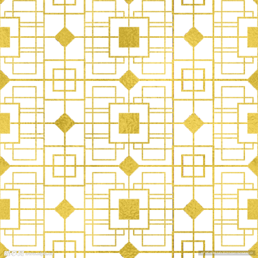 金色抽象线条图案奢华大气