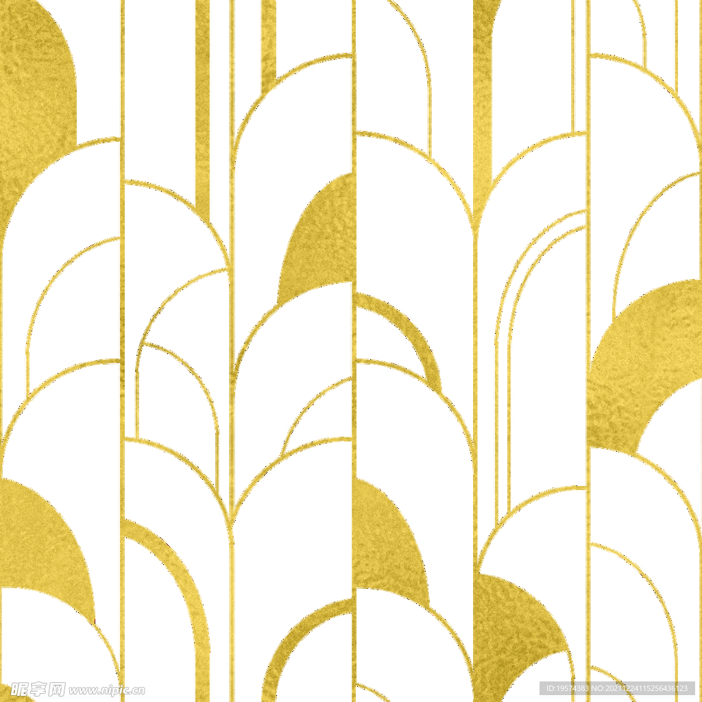 金色抽象线条图案奢华大气