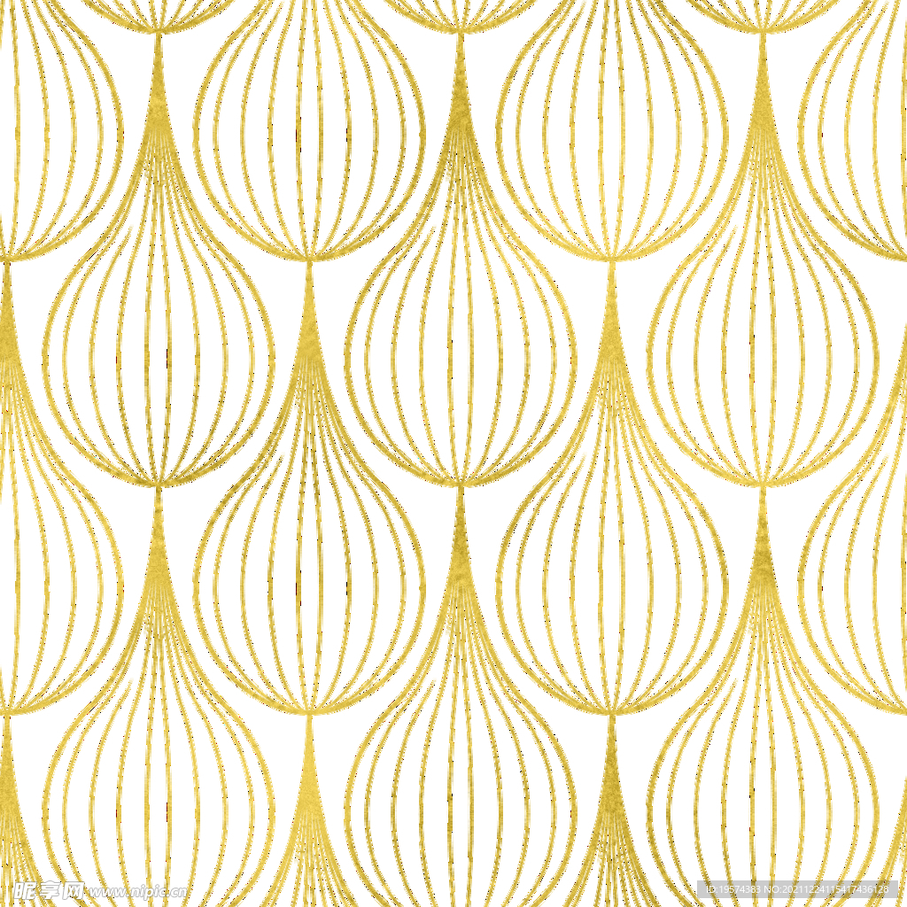 金色抽象线条图案奢华大气