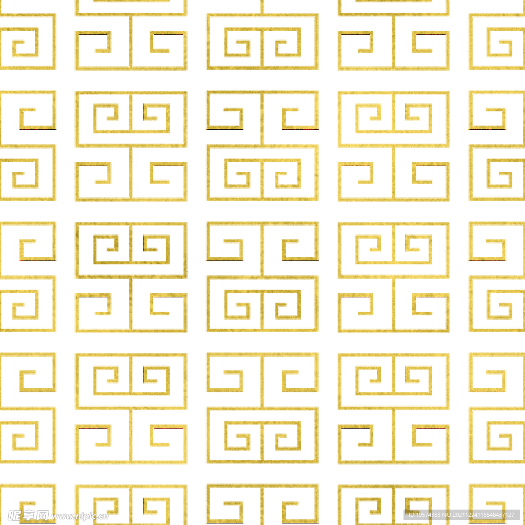 金色抽象线条图案奢华大气