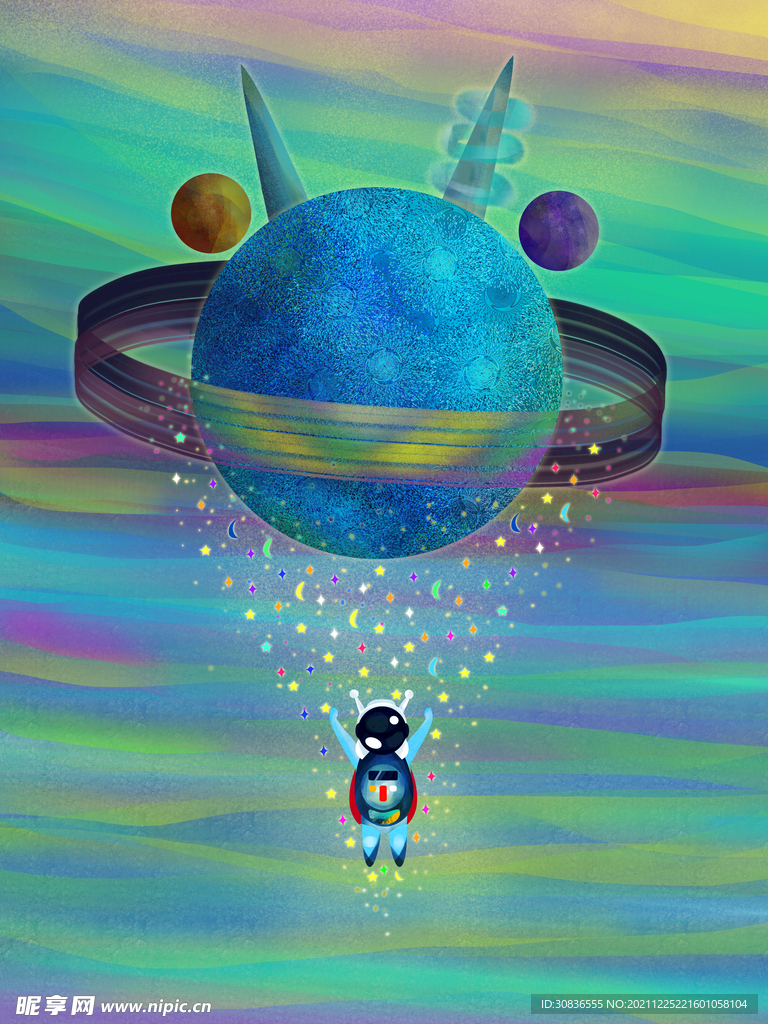 宇宙星空 宇航员 