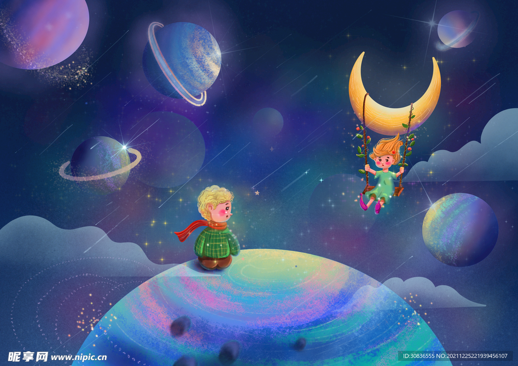 宇宙星空 宇航员 