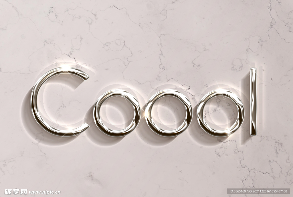 写实质感黄金金属特效字样机