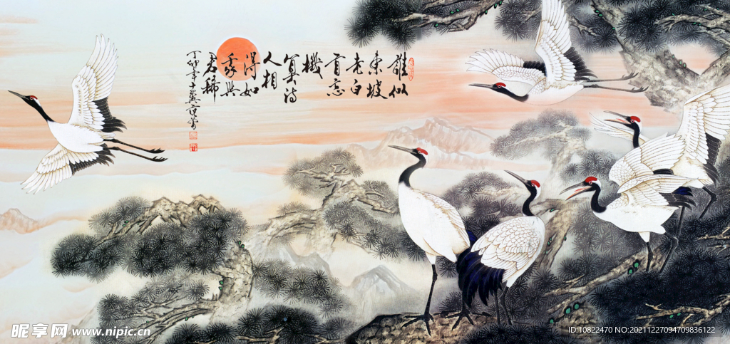 水墨山水背景