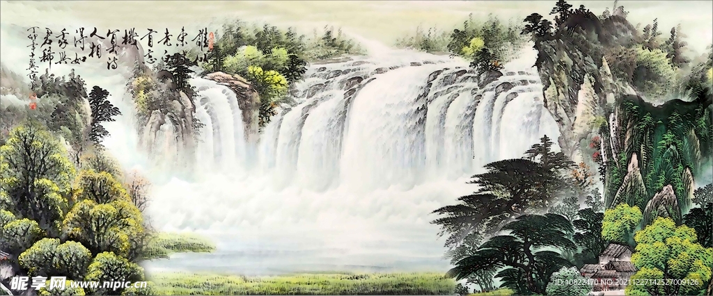 水墨山水背景