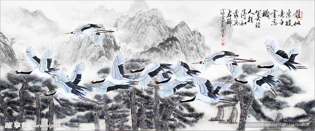 水墨山水背景