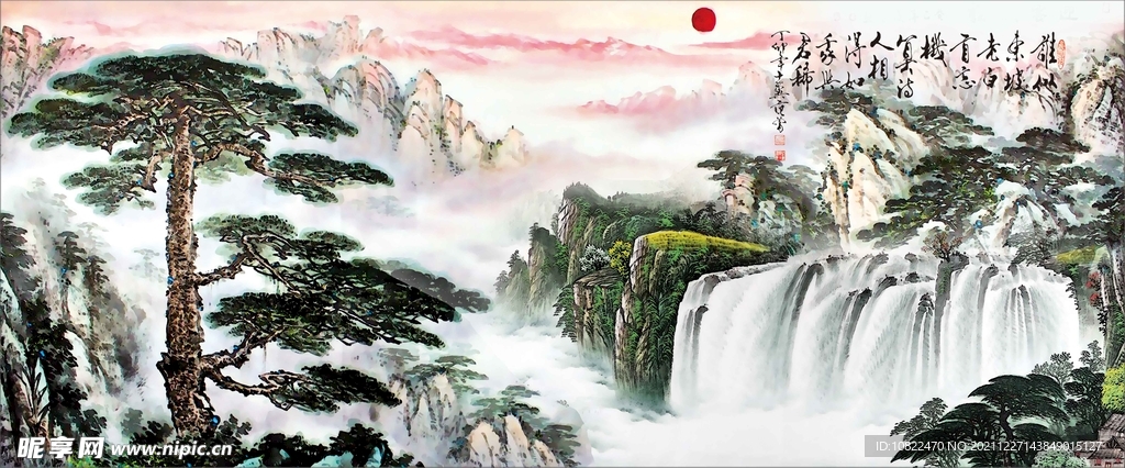 水墨山水背景