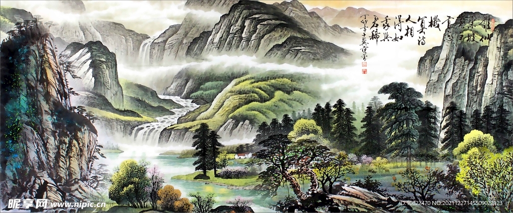 水墨山水背景