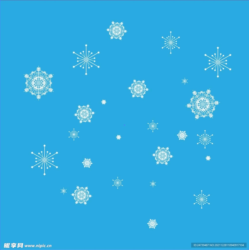 雪花矢量素材