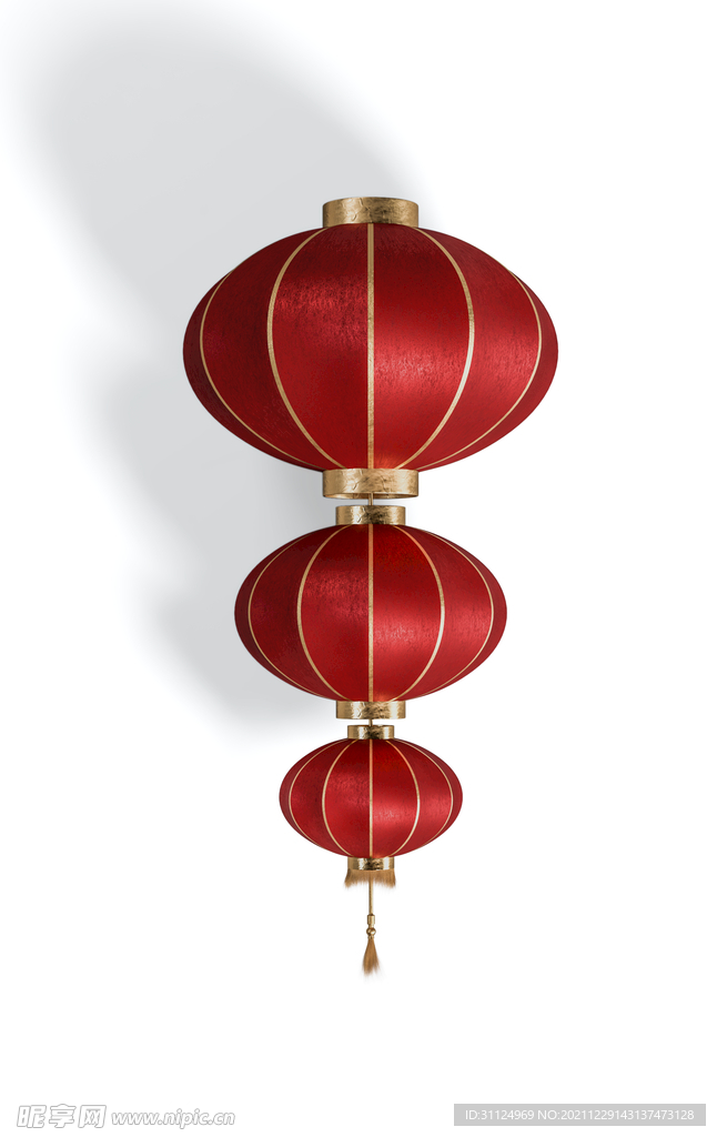 喜庆中国年新年春节红灯笼模型