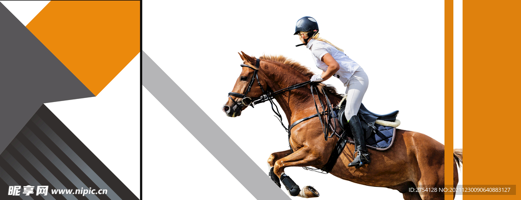 晶瓷画抽象画赛马