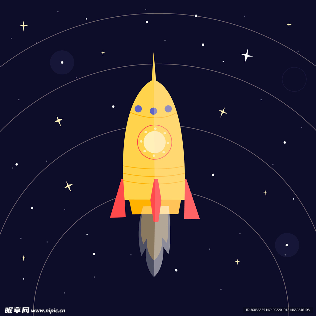 航天科技插画