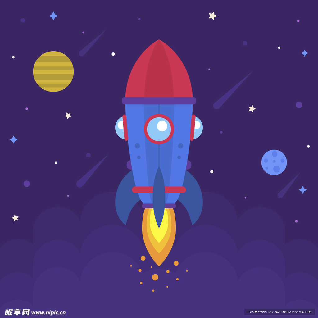 航天科技插画 