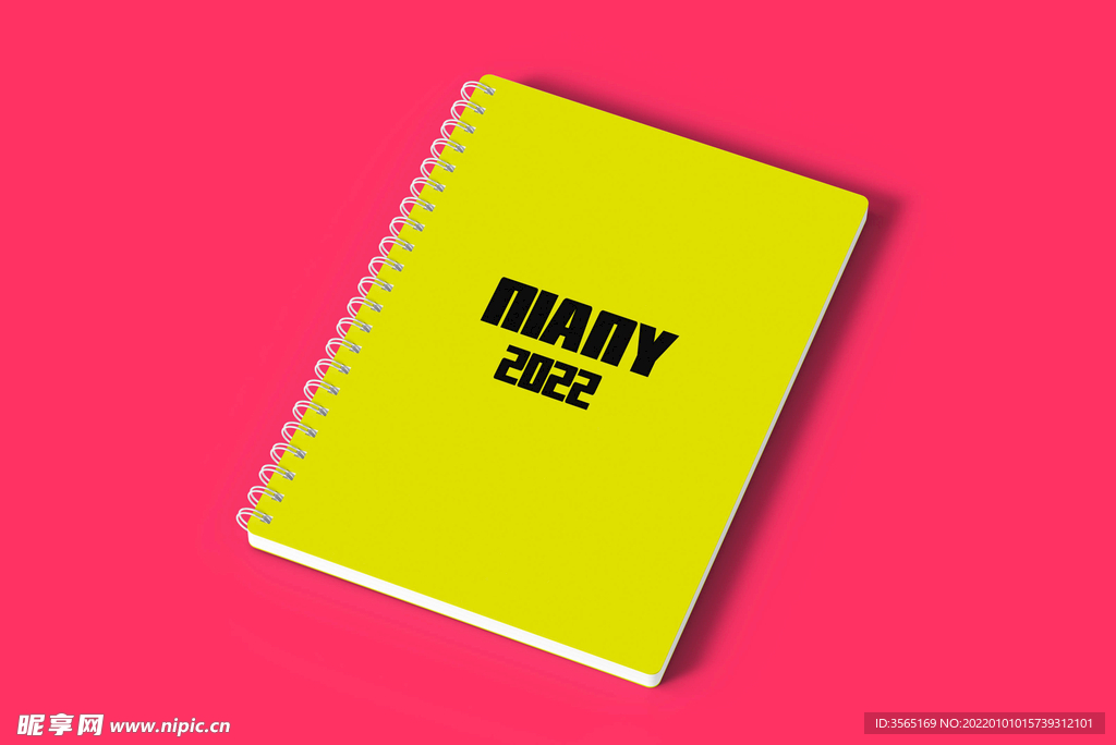 螺旋笔记本贴图样机