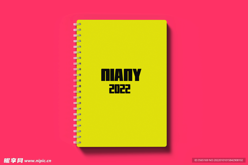 螺旋笔记本贴图样机