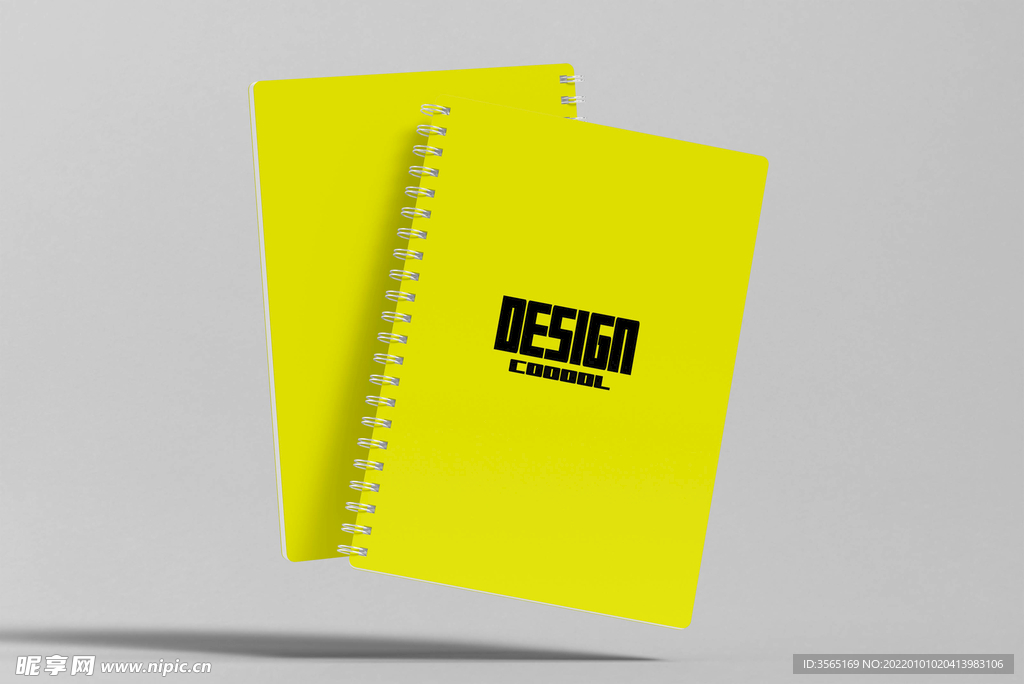 螺旋笔记本贴图样机