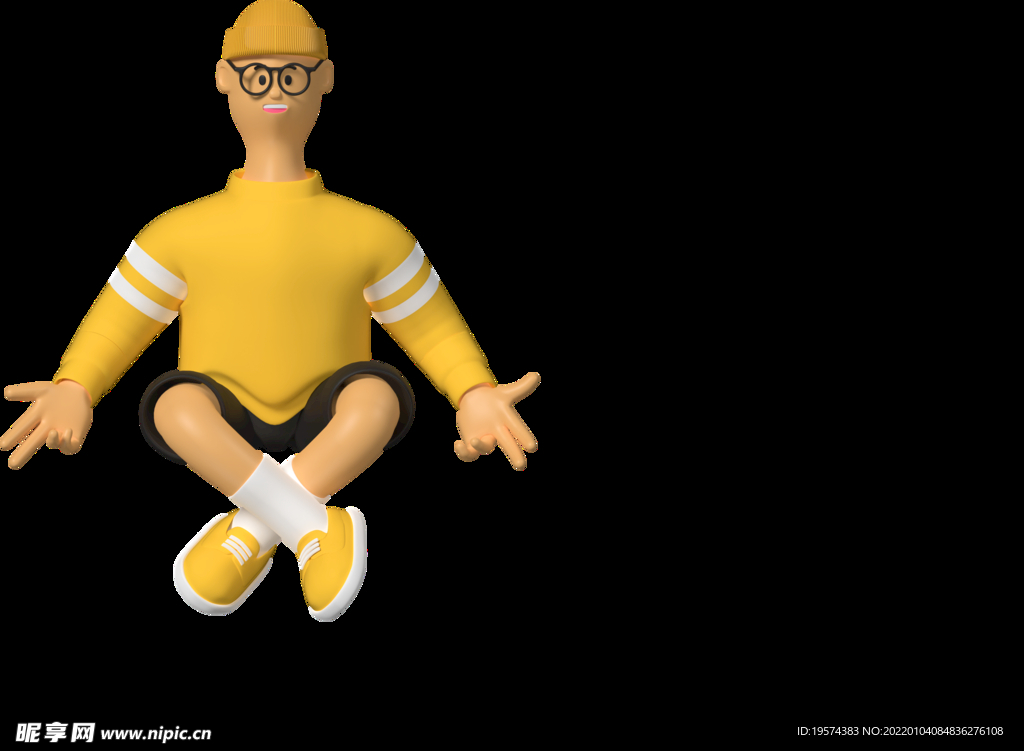 蹲座的上班族职员男孩