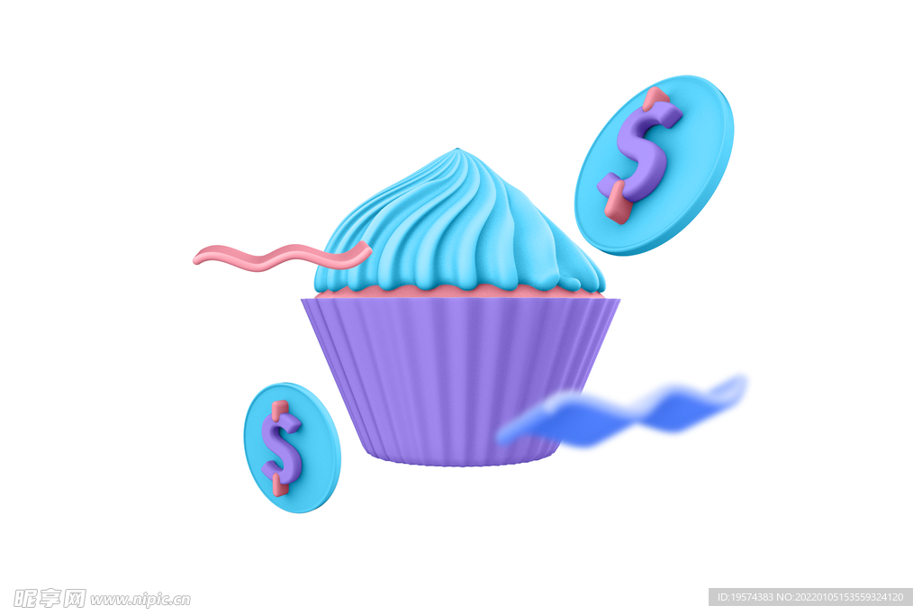 纸杯蛋糕硬币投币