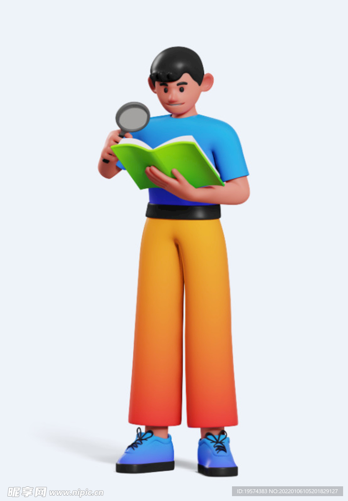 看书放大镜查资料