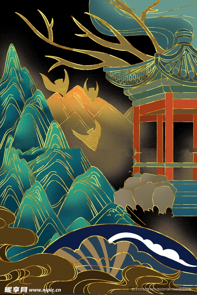 国潮海报设计图片