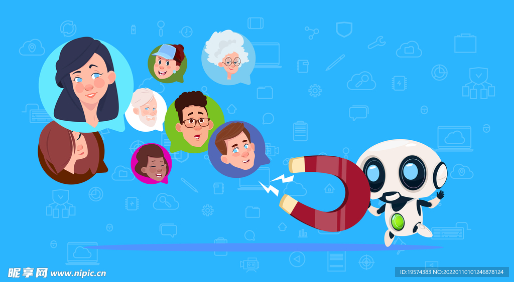 人工智能AI科技概念图