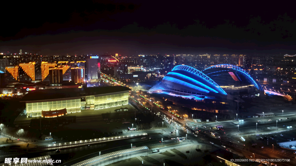 奥体中心夜景