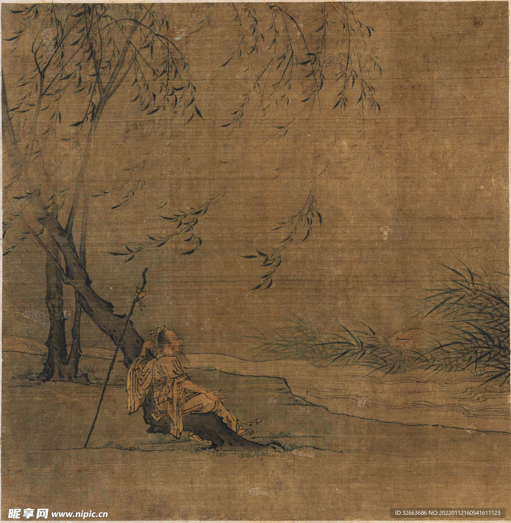 柳阴高士