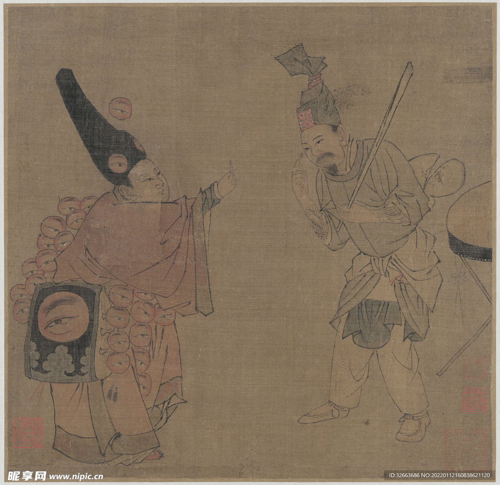 名家字画 古典字画 水墨画 山