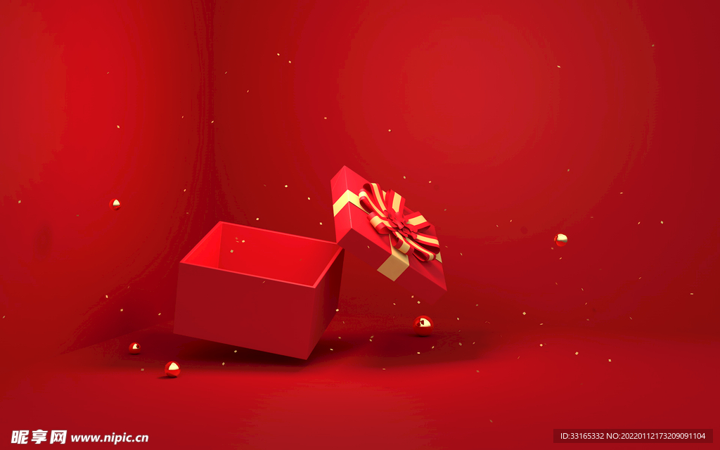 红色盒子场景