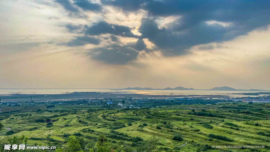 东平湖全景图 望山观湖