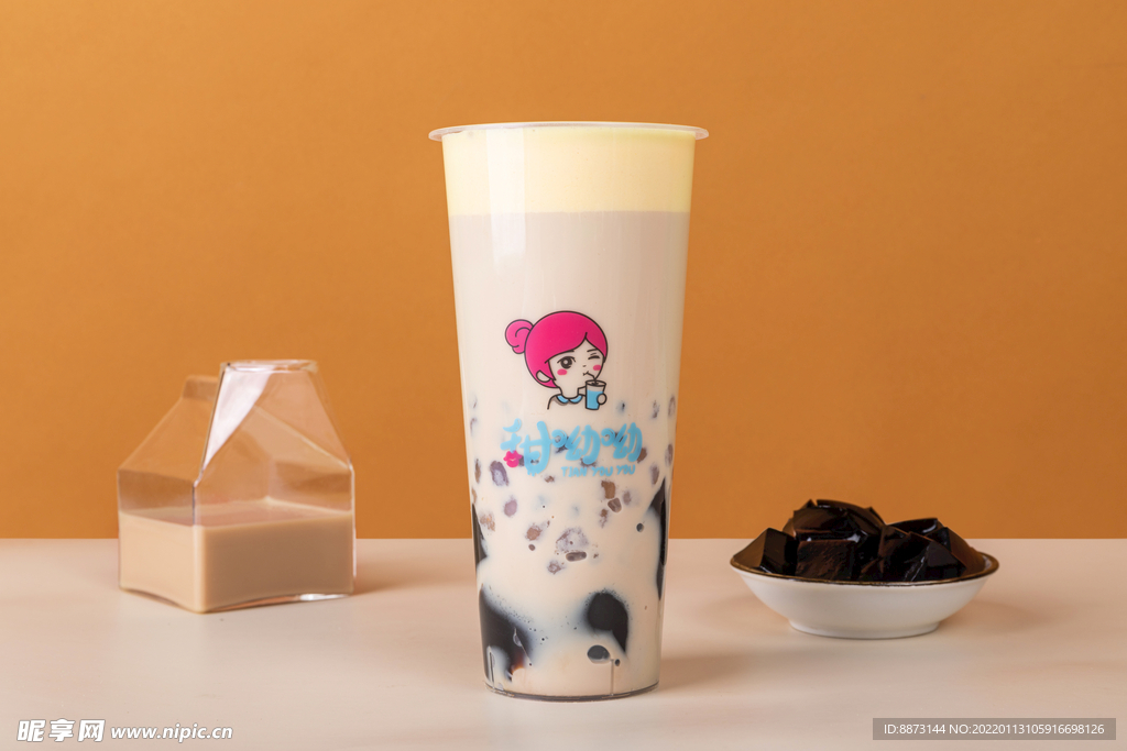 蛋糕鸳鸯奶茶