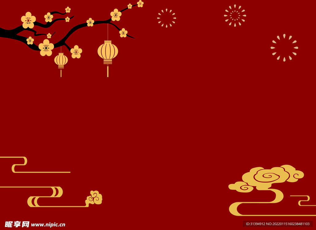 红色背景