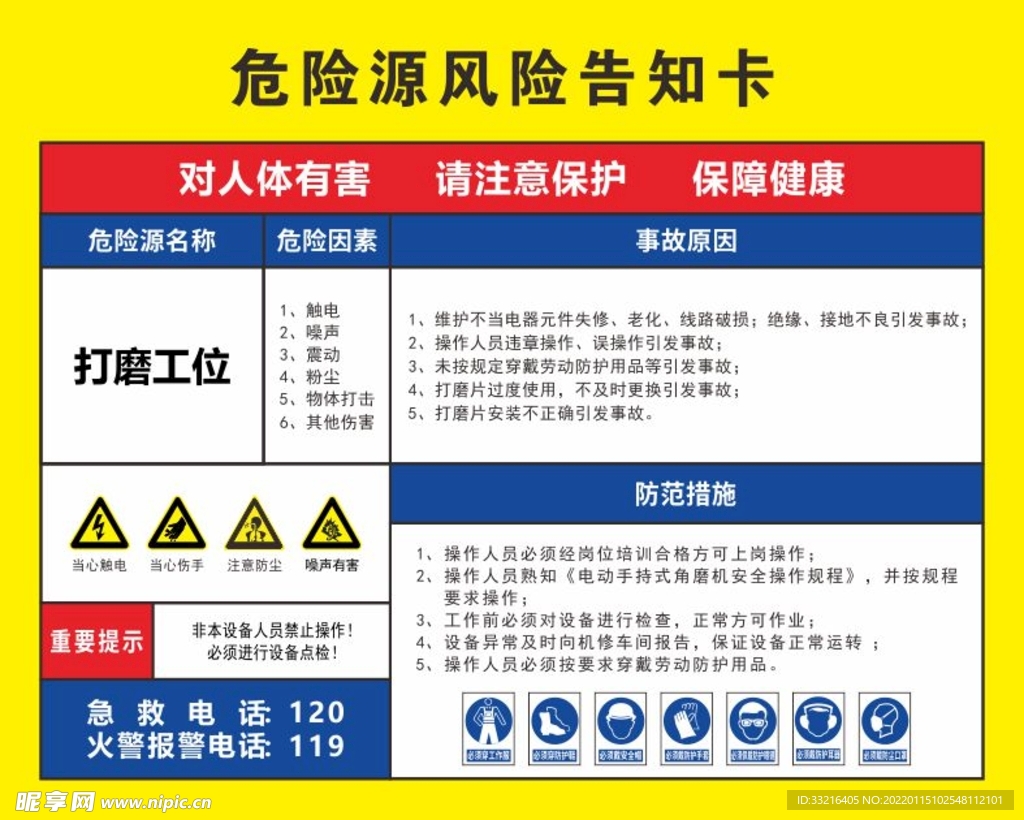 风险提示卡
