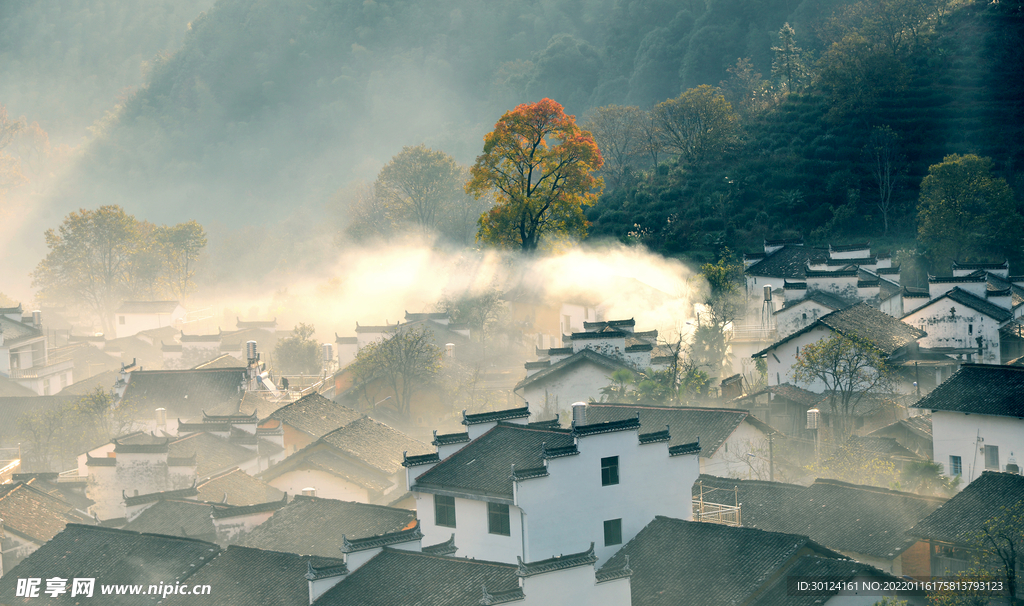 山村秋色