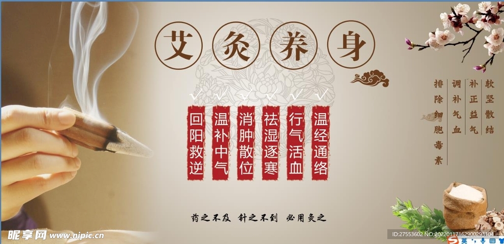 艾灸海报