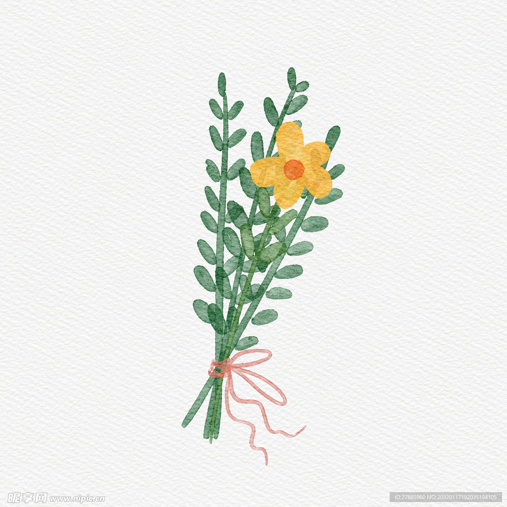 水彩植物