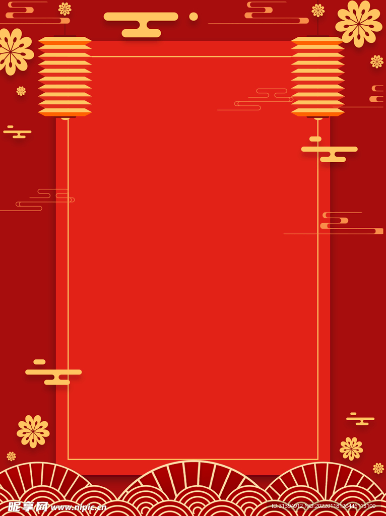 红色背景