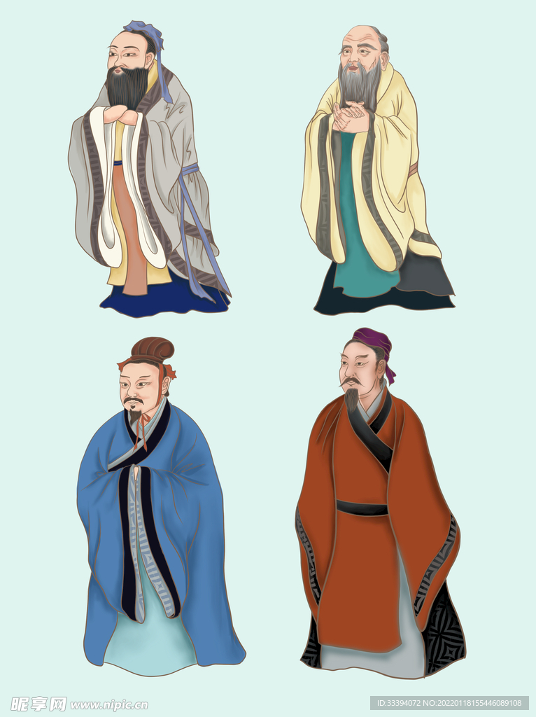 古代人物插画