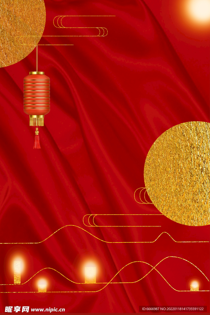 红色新年背景
