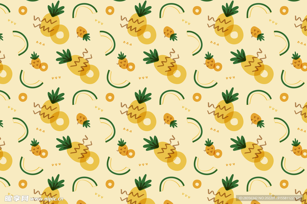 矢量水果底纹