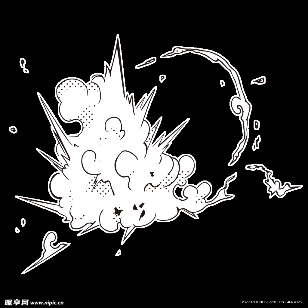 爆炸烟雾