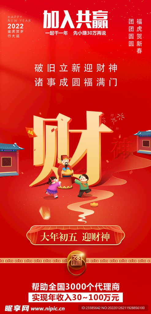 新年海报头图大年初五