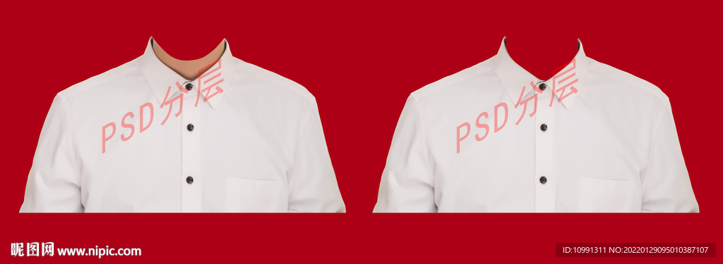 男衬衫证件照衣服素材